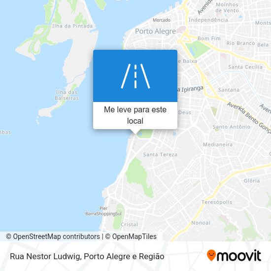Rua Nestor Ludwig mapa
