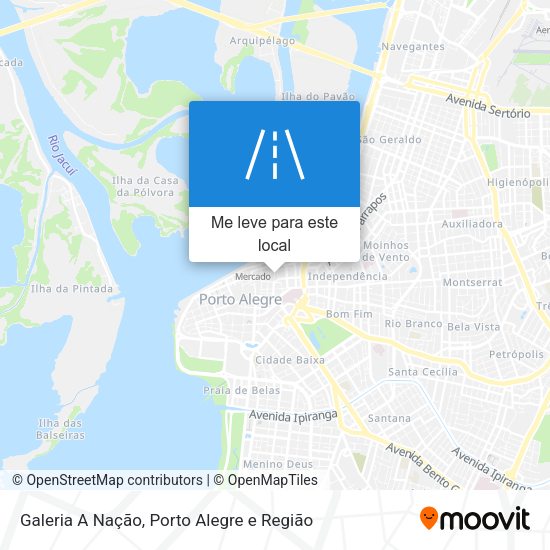 Galeria A Nação mapa