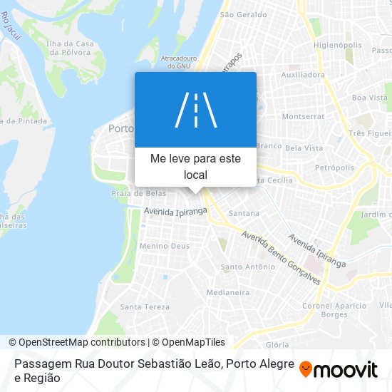 Passagem Rua Doutor Sebastião Leão mapa