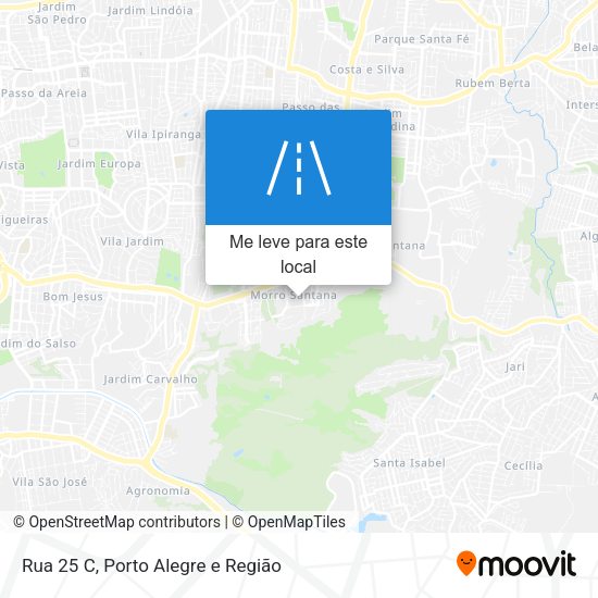 Rua 25 C mapa