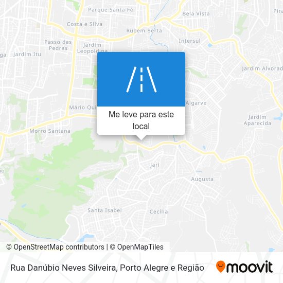 Rua Danúbio Neves Silveira mapa