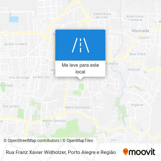 Rua Franz Xavier Widholzer mapa