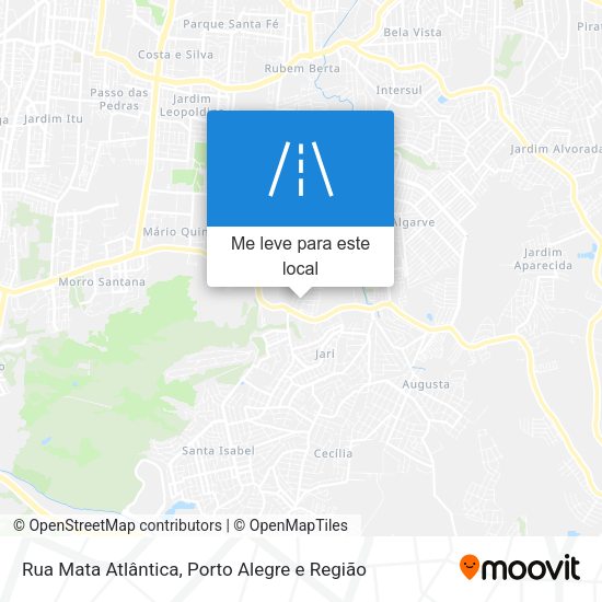 Rua Mata Atlântica mapa