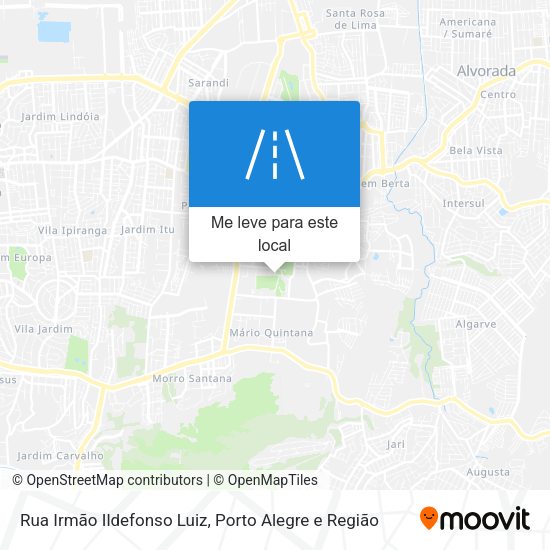 Rua Irmão Ildefonso Luiz mapa