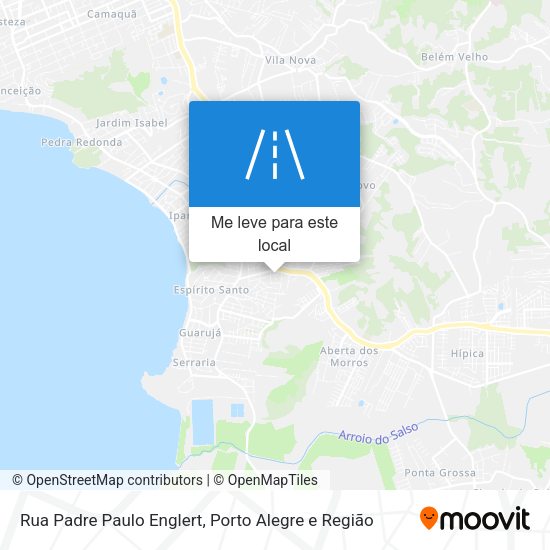 Rua Padre Paulo Englert mapa