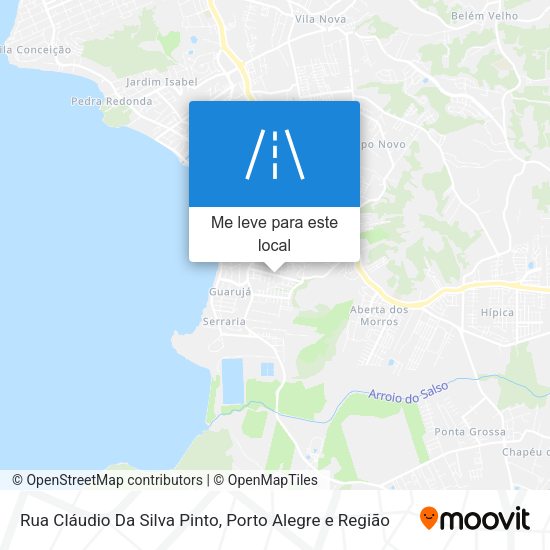 Rua Cláudio Da Silva Pinto mapa