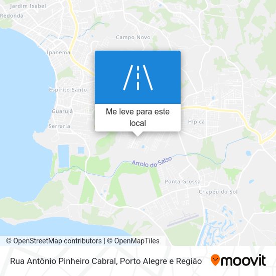 Rua Antônio Pinheiro Cabral mapa