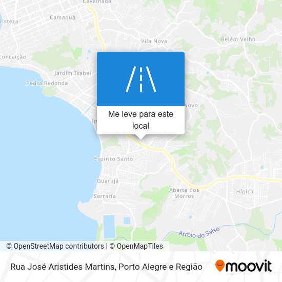 Rua José Aristides Martins mapa
