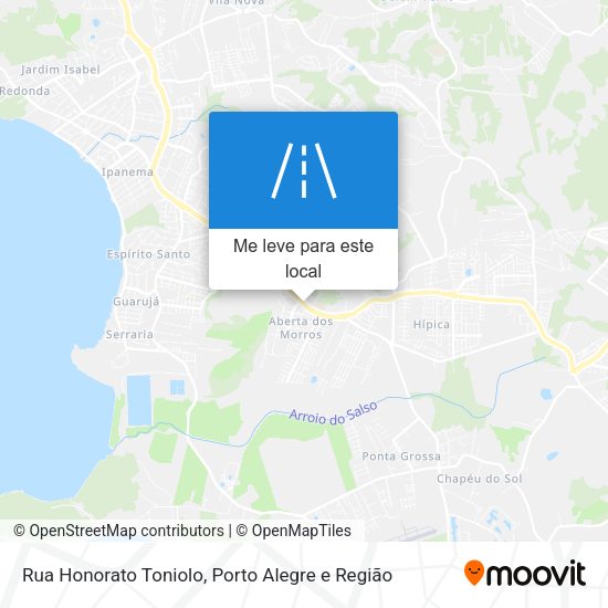 Rua Honorato Toniolo mapa