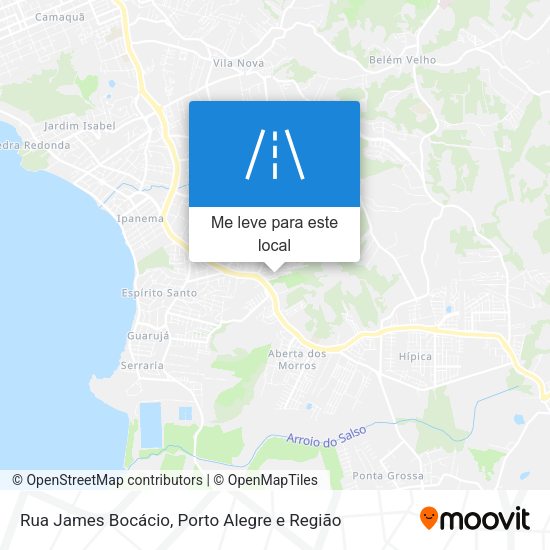 Rua James Bocácio mapa