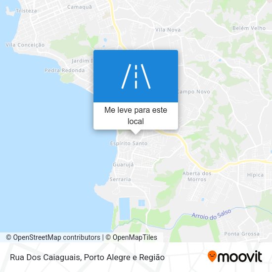 Rua Dos Caiaguais mapa