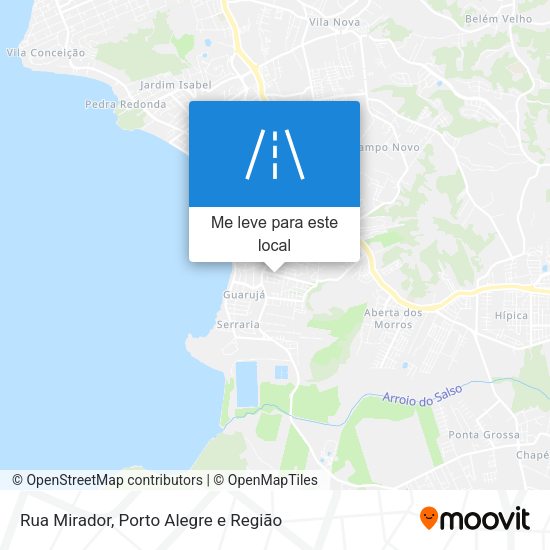 Rua Mirador mapa