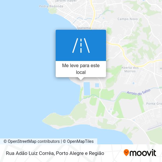 Rua Adão Luiz Corrêa mapa
