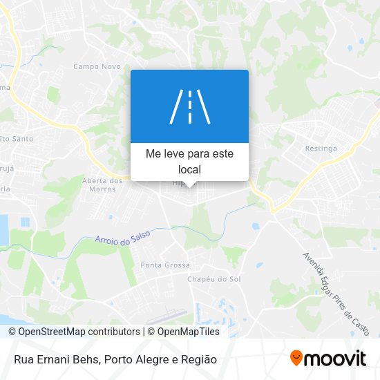 Rua Ernani Behs mapa