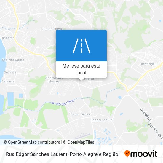 Rua Edgar Sanches Laurent mapa