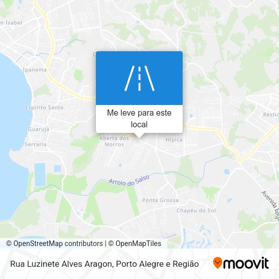 Rua Luzinete Alves Aragon mapa