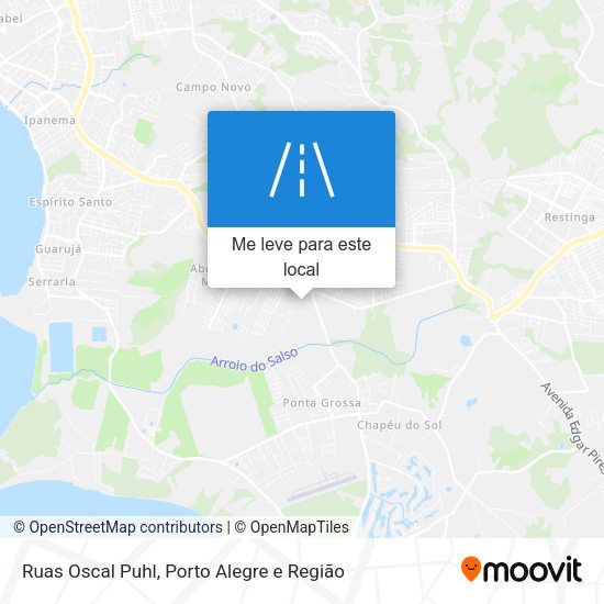 Ruas Oscal Puhl mapa