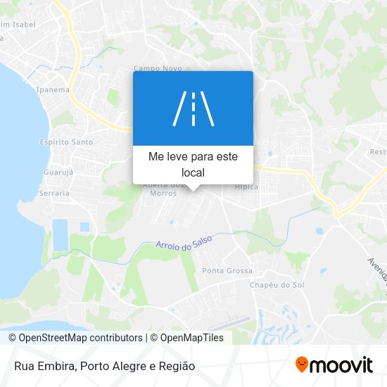 Rua Embira mapa