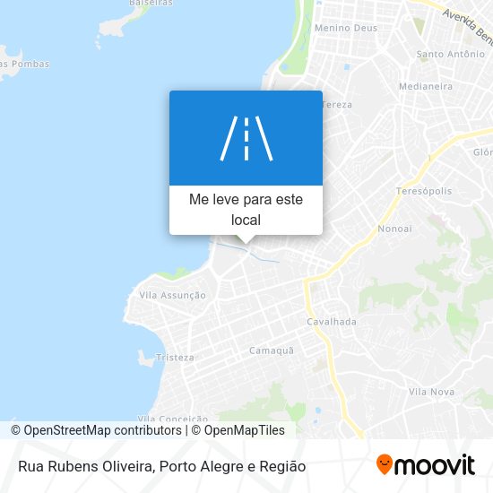 Rua Rubens Oliveira mapa