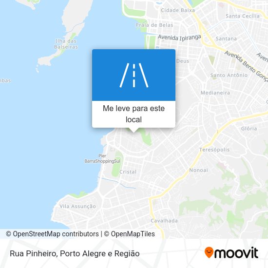 Rua Pinheiro mapa