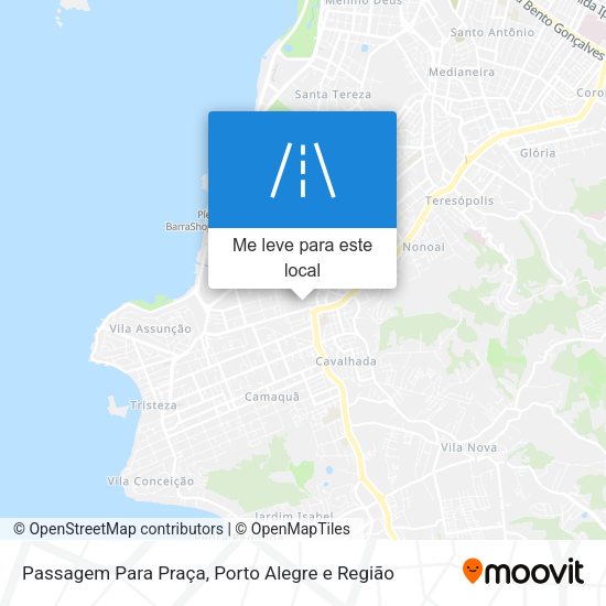 Passagem Para Praça mapa