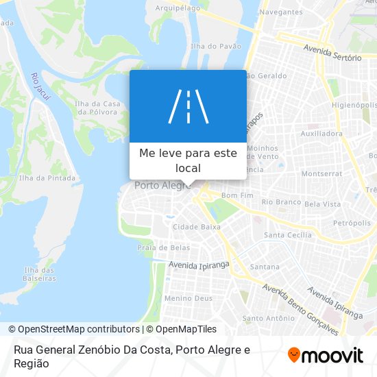 Rua General Zenóbio Da Costa mapa