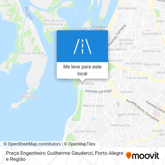 Praça Engenheiro Guilherme Gaudenzi mapa