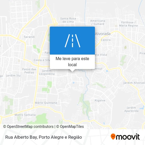 Rua Alberto Bay mapa