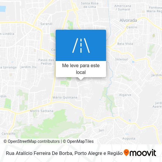 Rua Atalício Ferreira De Borba mapa