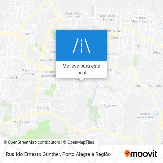Rua Ido Ernesto Günther mapa