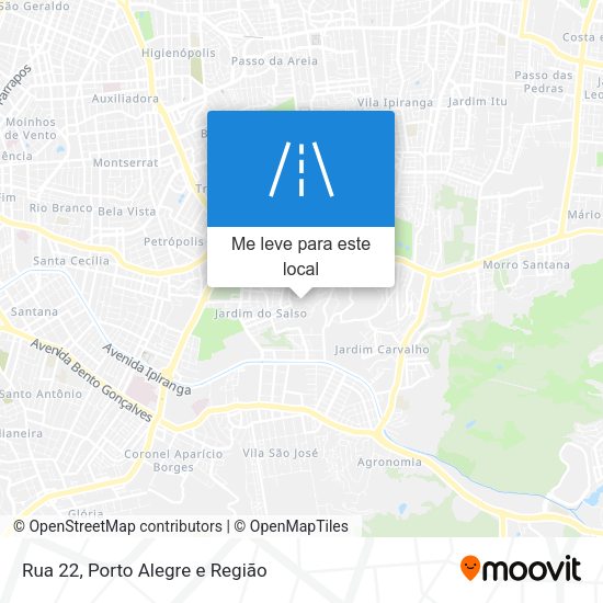 Rua 22 mapa