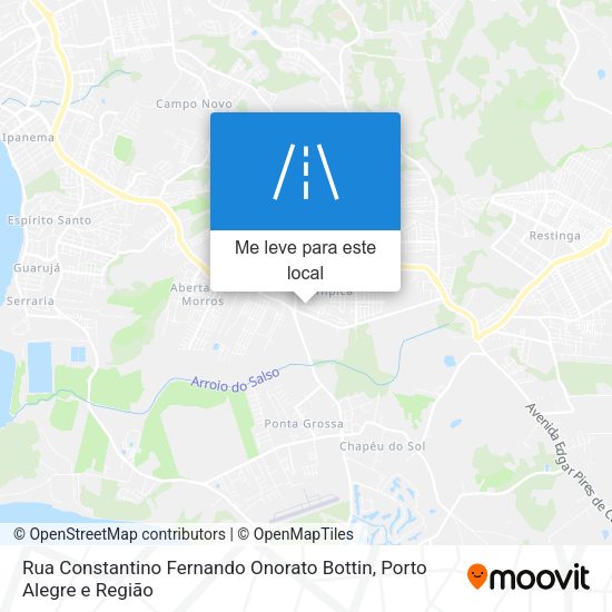 Rua Constantino Fernando Onorato Bottin mapa