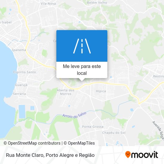 Rua Monte Claro mapa