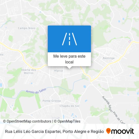 Rua Lélis Léo Garcia Espartei mapa