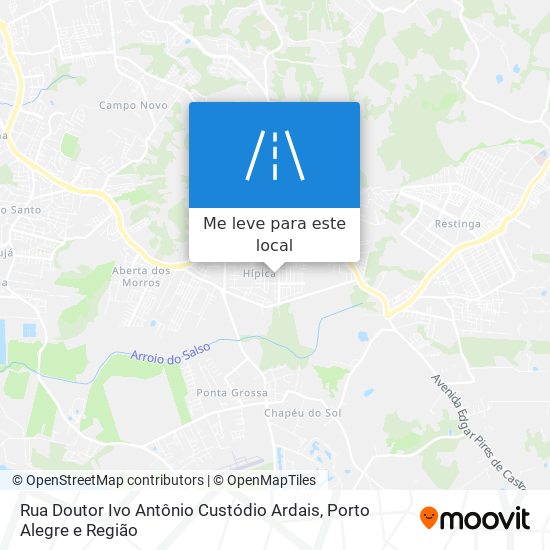 Rua Doutor Ivo Antônio Custódio Ardais mapa