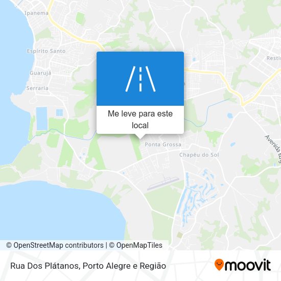 Rua Dos Plátanos mapa