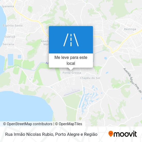 Rua Irmão Nicolas Rubio mapa