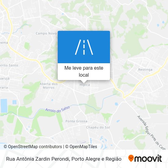 Rua Antônia Zardin Perondi mapa
