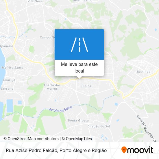 Rua Azise Pedro Falcão mapa