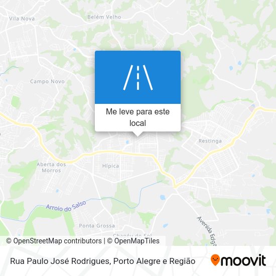 Rua Paulo José Rodrigues mapa