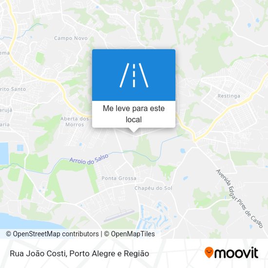Rua João Costi mapa