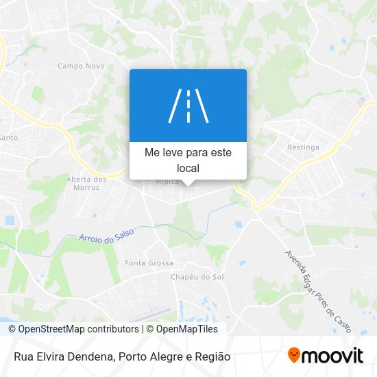 Rua Elvira Dendena mapa