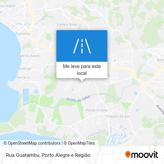 Rua Guatambu mapa
