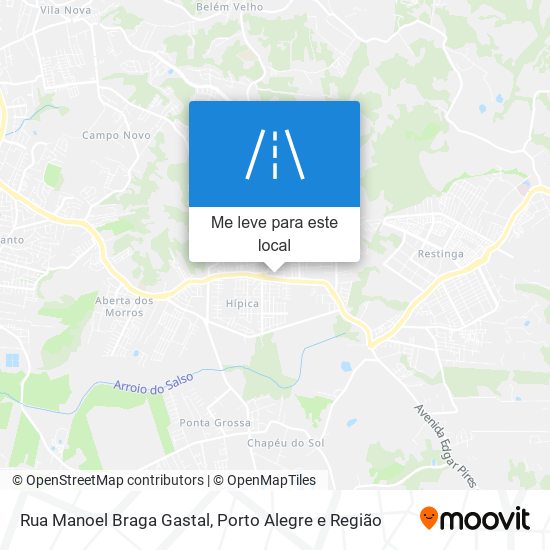 Rua Manoel Braga Gastal mapa