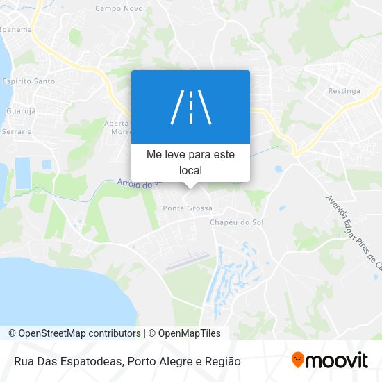 Rua Das Espatodeas mapa