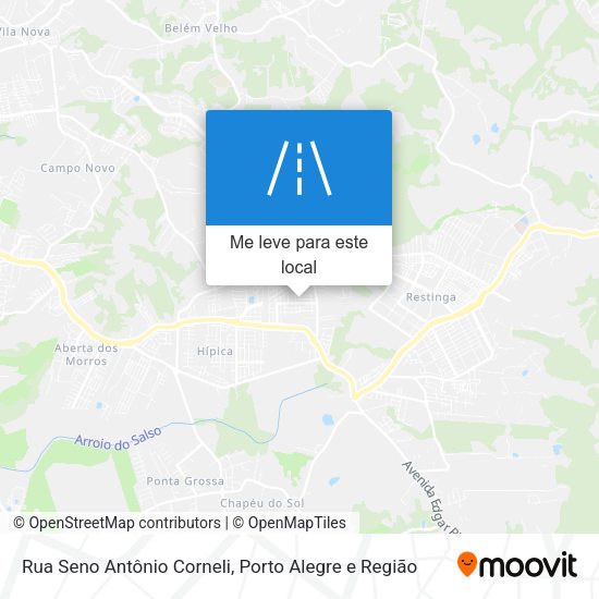 Rua Seno Antônio Corneli mapa
