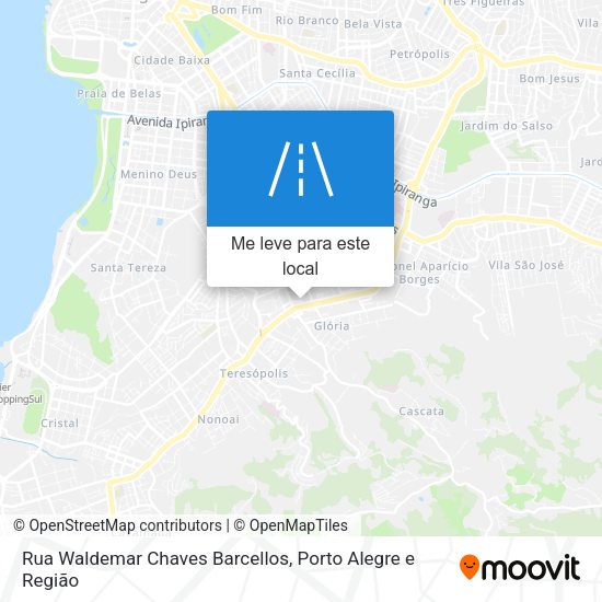 Rua Waldemar Chaves Barcellos mapa