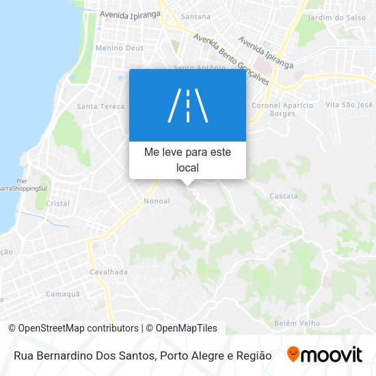 Rua Bernardino Dos Santos mapa