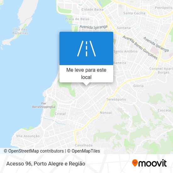 Acesso 96 mapa