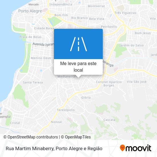 Rua Martim Minaberry mapa